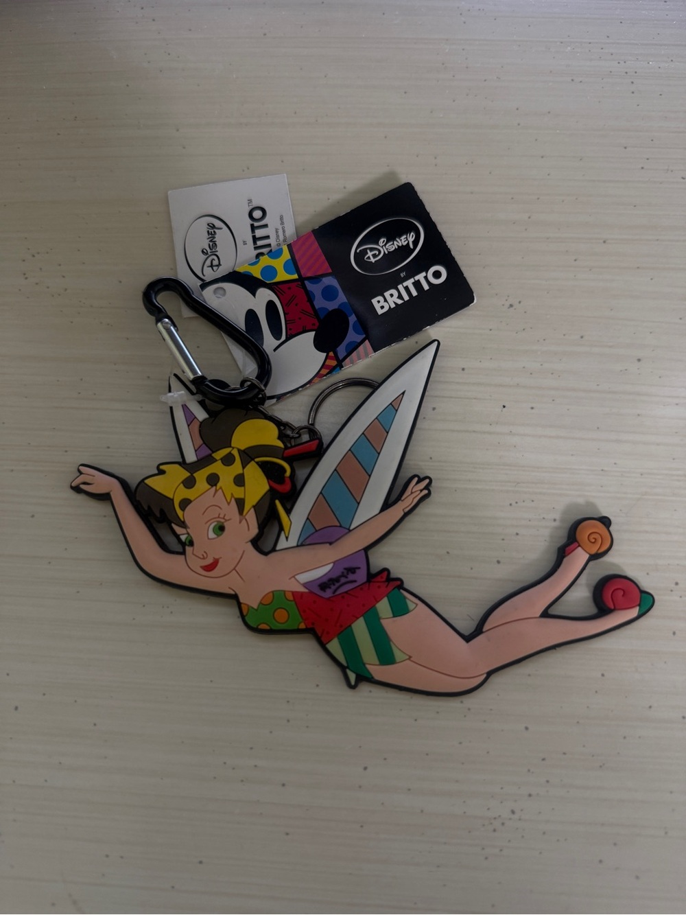 Disney Tinker Bell Britto Keychain - Yellow, Green, Pink, Red, Blue
